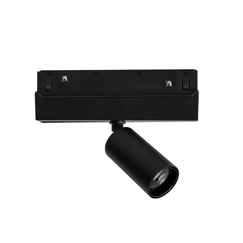 МАТОВ ЧЕРЕН МАГНИТЕН МИНИ СПОТ 48V DC 6W 4000K 640LM 24° OSRAM RA90 Φ30*60MM
