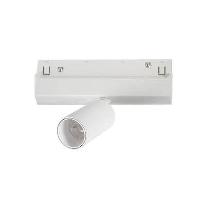 МАТОВ БЯЛ МАГНИТЕН МИНИ СПОТ 48V DC 6W 3000K 600LM 24° OSRAM RA90 Φ30*60MM