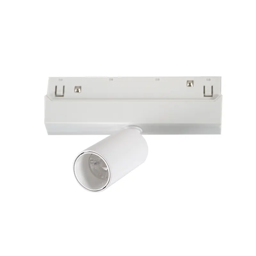 МАТОВ БЯЛ МАГНИТЕН МИНИ СПОТ 48V DC 6W 3000K 600LM 24° OSRAM RA90 Φ30*60MM