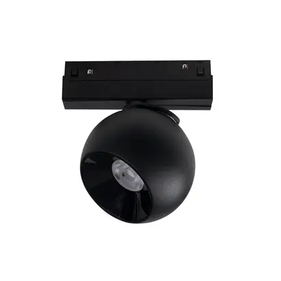 МАТОВ ЧЕРЕН МАГНИТЕН СПОТ 48V DC 12W 3000K 1000LM 36° OSRAM RA90 Φ100*134MM
