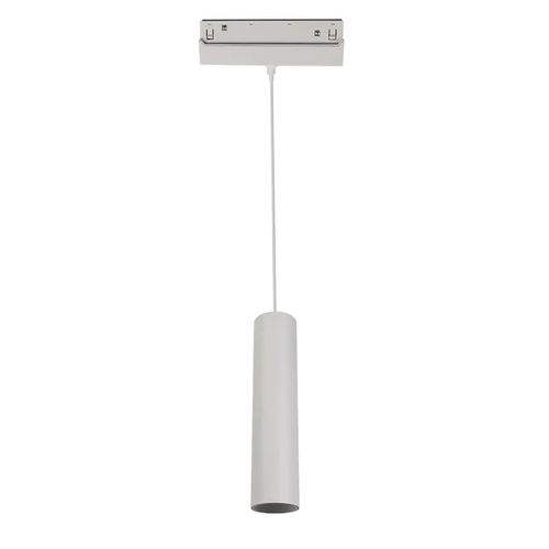МАТОВО БЯЛО МАГНИТНО ВИСЯЩО ОСВЕТИТЕЛНО ТЯЛО 48V DC 9W 4000K 1030LM 36° OSRAM RA90 Φ50*220MM