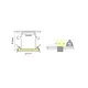 AVAH ALUMINUM PROFILE P132 WITH OPAL PC DIFFUSER 2m/pc - изображение 2
