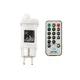 ^ АДАПТЕР 31VDC 12W 8 ФУНКЦИИ & IR ДИСТАНЦИОННО УПРАВЛЕНИЕ (ON / OFF + 8F + TIMER + ДИМЕР) MAX 1500 LEDS ФУНКЦИИ
