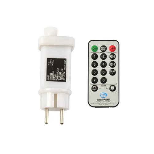 ^ АДАПТЕР 31VDC 12W 8 ФУНКЦИИ & IR ДИСТАНЦИОННО УПРАВЛЕНИЕ (ON / OFF + 8F + TIMER + ДИМЕР) MAX 1500 LEDS ФУНКЦИИ