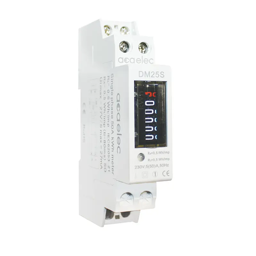 ЕЛЕКТРОМЕР ЗА DIN-ШИНА АНАЛОГОВ 1P 5(50)A 230VAC 5+1DIG. 1Μ