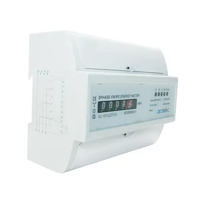 ЕЛЕКТРОМЕР ЗА DIN-ШИНА АНАЛОГОВ 3P+N ДИРЕКТНО СВЪРЗВАНЕ 10(100)A 3x230/400VAC 5+1DIG. 7Μ