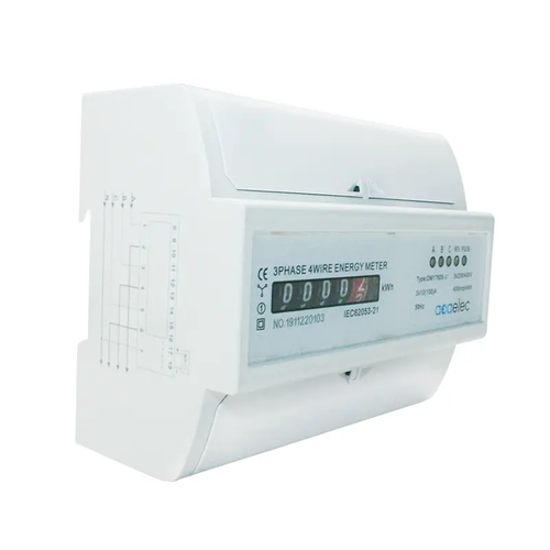 ЕЛЕКТРОМЕР ЗА DIN-ШИНА АНАЛОГОВ 3P+N ДИРЕКТНО СВЪРЗВАНЕ 10(100)A 3x230/400VAC 5+1DIG. 7Μ