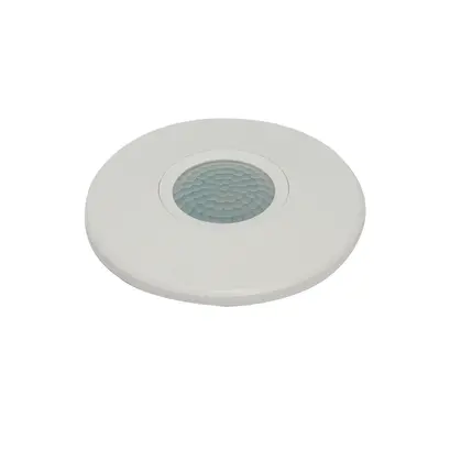 ИНФРАЧЕРВЕН ДЕТЕКТОР ЗА ДВИЖЕНИЕ ЗА ТАВАНЕН МОНТАЖ 230V IP20 360° 2-6m MAX БЯЛ ДИСК