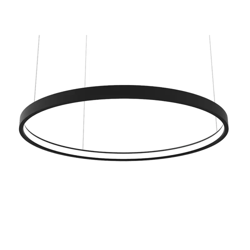 OLAN SAND BLACK CIRCULAR ALUMINUM PROFILE WITH PC OPAL DIFFUSER Φ1500MM