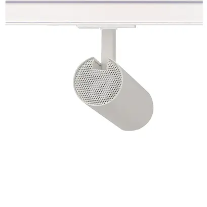 ПЯСЪЧНО БЯЛ LED СПОТ ЗА ШИНА 10W 3000K 1-ФАЗЕН 36° 1000LM 230V AC Ra80 Φ55*153MM 5 ГОДИНИ