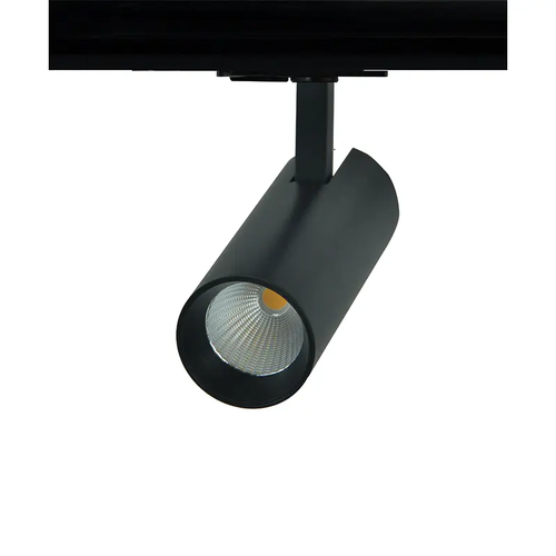 ПЯСЪЧНО ЧЕРЕН LED СПОТ ЗА ШИНА 10W 4000K 1-ФАЗЕН 36° 1050LM 230V AC Ra80 Φ55*153MM 5 ГОДИНИ