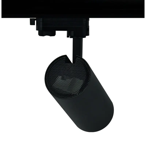 ПЯСЪЧНО ЧЕРЕН LED ПРОЖЕКТОР ЗА ШИНА 27W 4000K 3-ФАЗЕН 36° 3150LM 230V AC Ra80 Φ74*170MM 5 ГОДИНИ - изображение 2