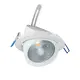 WHITE LED RECESSED MOVABLE LIGHT 20W 3000K 60° 1500LM 230V Ra80