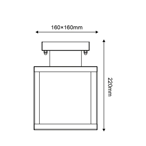 ^SAND BLACK CEILING LUMINAIRE CELIA 1XE27 IP44 WITH CLEAR GLASS - изображение 2