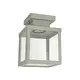 ^SAND GREY CEILING LUMINAIRE CELIA 1XE27 IP44 WITH CLEAR GLASS