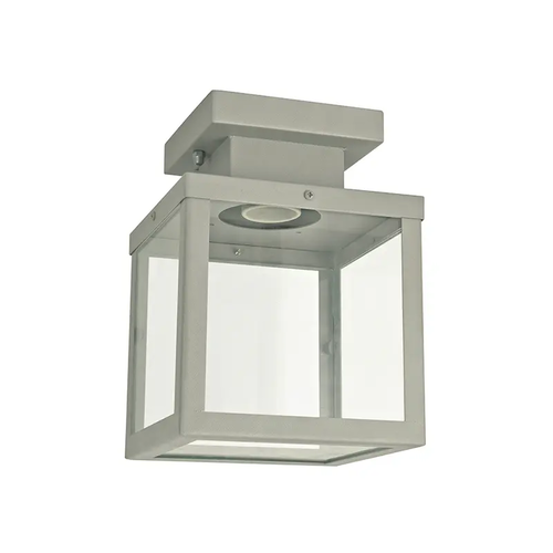 ^SAND GREY CEILING LUMINAIRE CELIA 1XE27 IP44 WITH CLEAR GLASS