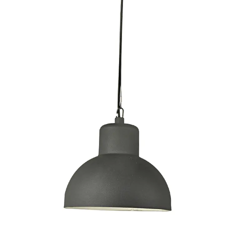 ^ПЯСЪЧНО ЧЕРЕН ВИСЯЩ ОСВЕТИТЕЛ BERO 1XE27 MAX.10W LED IP44 С ОПАЛОВ PC ДИФУЗЕР