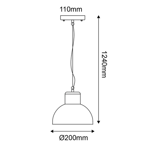 ^ПЯСЪЧНО ЧЕРЕН ВИСЯЩ ОСВЕТИТЕЛ BERO 1XE27 MAX.10W LED IP44 С ОПАЛОВ PC ДИФУЗЕР - изображение 2