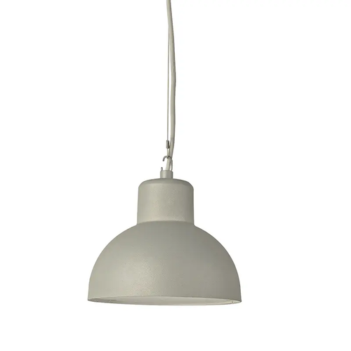 ^ПЯСЪЧНО СИВ ВИСЯЩ ОСВЕТИТЕЛ BERO 1XE27 MAX.10W LED IP44 С ОПАЛОВ PC ДИФУЗЕР