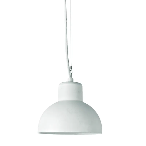 ^ПЯСЪЧНО БЯЛ ВИСЯЩ ОСВЕТИТЕЛ BERO 1XE27 MAX.10W LED IP44 С ОПАЛОВ PC ДИФУЗЕР