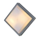 ПЛАФОН КВАДРАТЕН СИВ/ОПАЛ PC E27 2X18W IP54