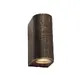 ^GU10 WALL LUMINAIRE 230V AC GOLDEN BLACK IP65 MAX.2X35W