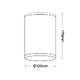 ^E27 PAR30  ROUND CEILING LUMINAIRE 230V AC DARK GREY IP65 MAX.35W - изображение 2