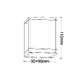 ^GU10  SQUARE CEILING LUMINAIRE 230V AC MATT WHITE IP65 GU10 MAX.35W - изображение 2