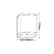 ^E27 PAR30 SQUARE CEILING LUMINAIRE 230V AC DARK GREY IP65 MAX.35W - изображение 2