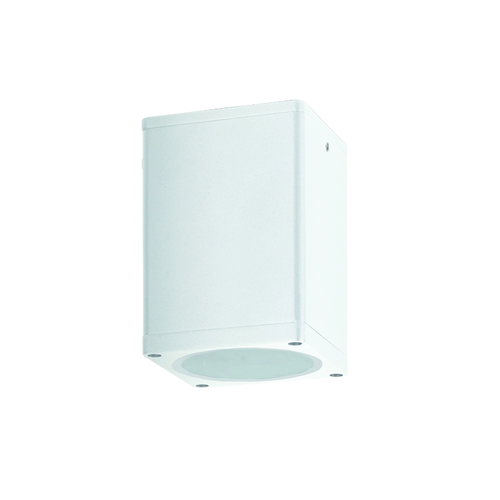 ^E27 PAR30 SQUARE  CEILING LUMINAIRE 230V AC MATT WHITE IP65 MAX.35W