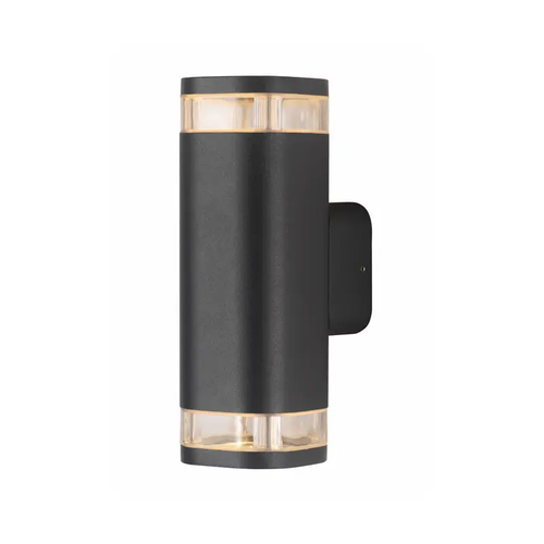^GU10 АПЛИК 230V AC ТЪМНО СИВ IP54 MAX.2X35W