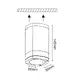 ^GU10 CEILING LUMINAIRE 230V AC DARK GREY IP54 MAX.35W - изображение 2