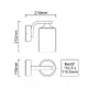 ^E27 WALL LUMINAIRE 230V AC DARK GREY IP54 MAX.60W - изображение 2