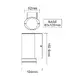 ^GU10 WALL LUMINAIRE 230V AC DARK GREY IP54 MAX.35W - изображение 2