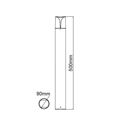 ^E27 СТЪЛБОВ ОСВЕТИТЕЛ 230V AC ТЪМНО СИВ IP54 MAX.23W