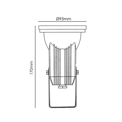 Garden light GU10 Grey