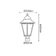GARDEN LIGHT BLACK MAT RAL9005M 23.5Χ44,5cm Φ60 - изображение 2