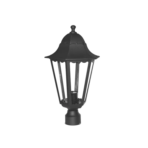 GARDEN LIGHT BLACK MAT RAL9005M 23.5Χ44,5cm Φ60