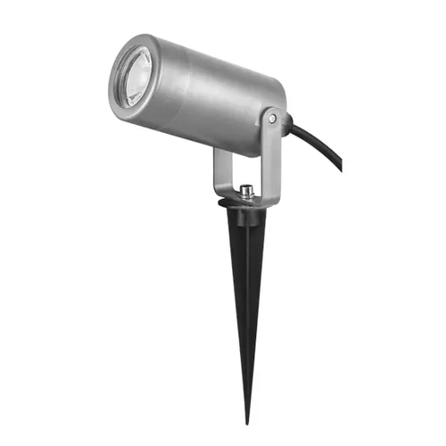 СИВ ПРОЖЕКТОР GU10 MAX. 3W LED IP65 И ГРАДИНСКИ ШИП
