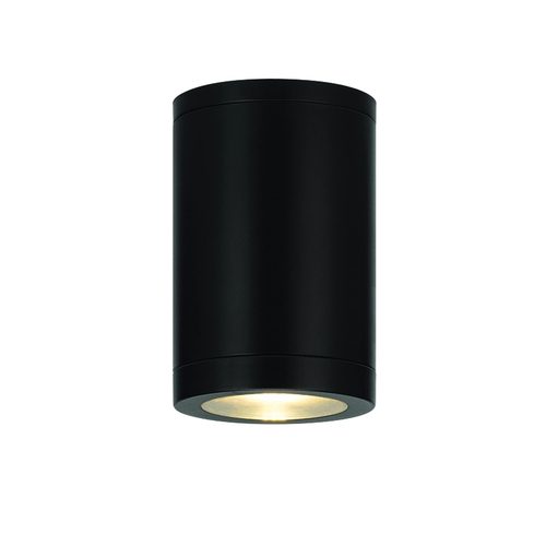 GU10 КРЪГЪЛ ПЛАФОН 230V AC МАТОВО ЧЕРЕН IP65 GU10 MAX.7W