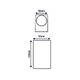 GU10 WALL LUMINAIRE PLASTIC 230V AC DARK GREY IP65 MAX.2X3W LED - изображение 2