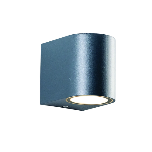 GU10 АПЛИК ПЛАСТМАСОВ 230V AC ТЪМНО СИВ IP65 MAX 3W LED