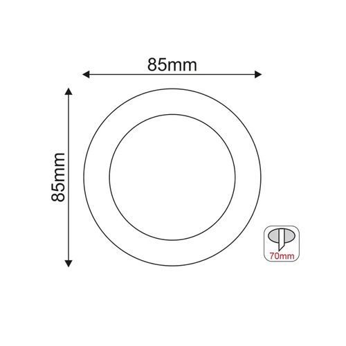 ^  SPOT IP45 WHITE TRANSPARENT GLASS H85 - изображение 2