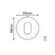 ^  SPOT Νο618 ROUND OVAL BLACK ALUMINUM H88 - изображение 2