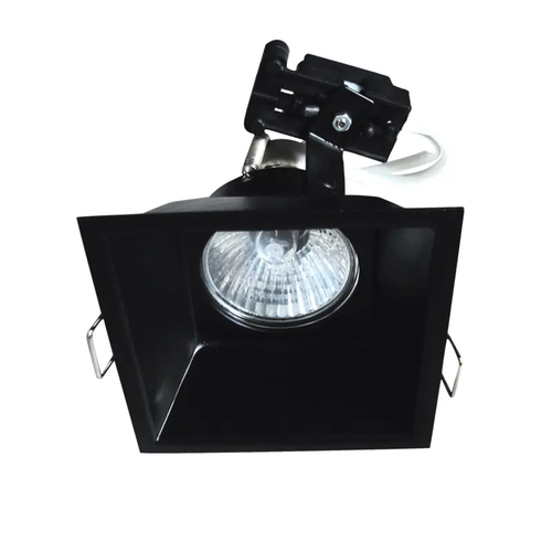 SPOT GU10 BLACK SQUARE SHAPE