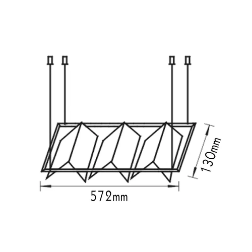 Висящо осветително тяло G9 3X50W - изображение 2