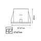 Square down light with glass BS3122 NM - изображение 2