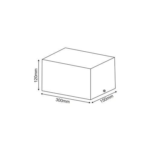 ^  SPOT CEILING AR111 DOUBLE WHITE 150x300x120 - изображение 2
