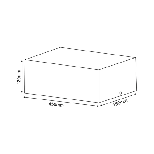 ^ ПЛАФОНЕН ПРОЖЕКТОР AR111 ТРОЕН БЯЛ 150x450x120 - изображение 2