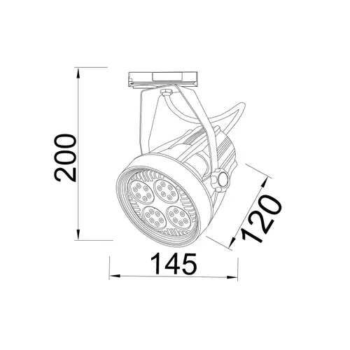 БЯЛ ПРОЖЕКТОР ЗА ШИНА E27 PAR30 2 ПРОВОДНИКА (1 ФАЗА) - изображение 2